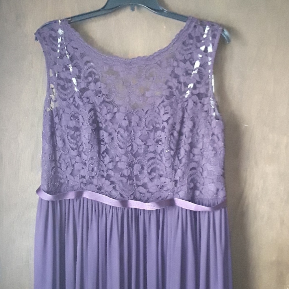 David's Bridal Bridesmaid Dress in Plum